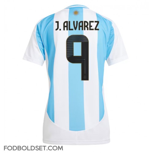 Argentina Julian Alvarez #9 Hjemmebanetrøje Dame Copa America 2024 Kortærmet